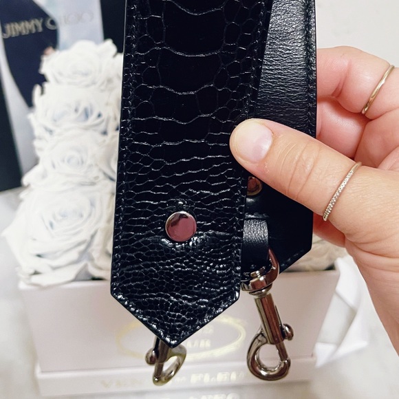 Authentic Jimmy Choo New Alligator Leather Mini / Top Handle  Bag Strap - Picture 5 of 12